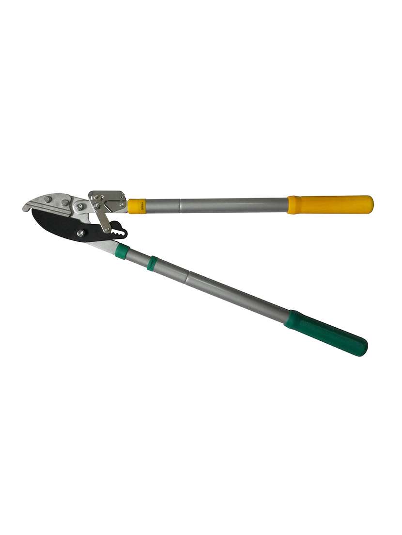 ratchet telescopic anvil lopper silver, green and yellow by wonderland 26.5 x 10 x 2 inch | garden tool