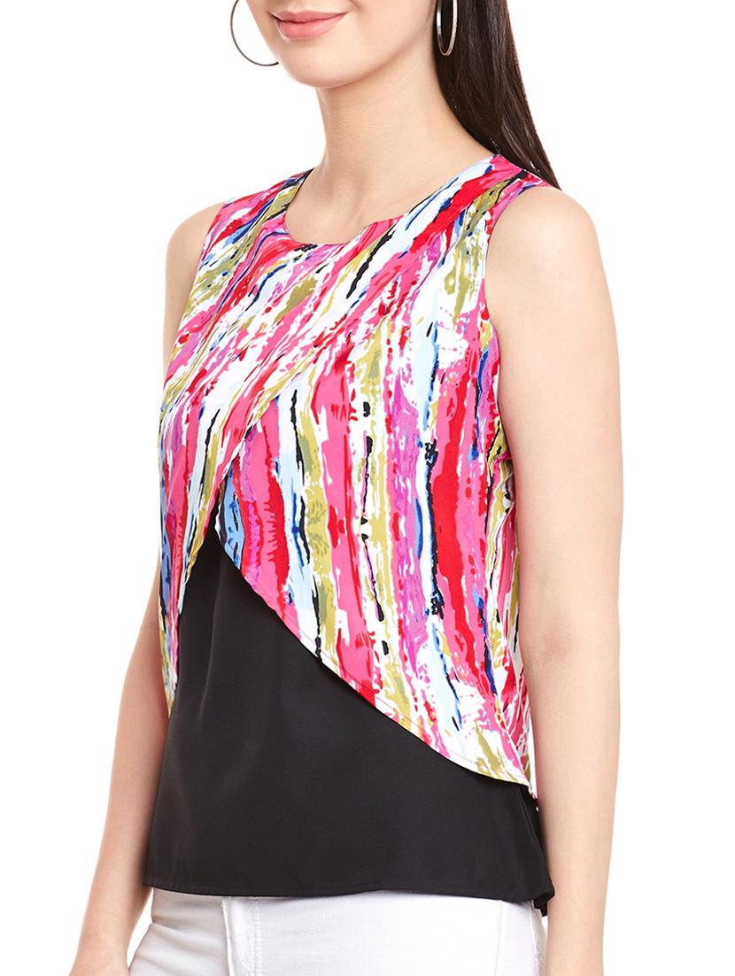 abstract printed layered top - 15441987 -  Standard Image - 1