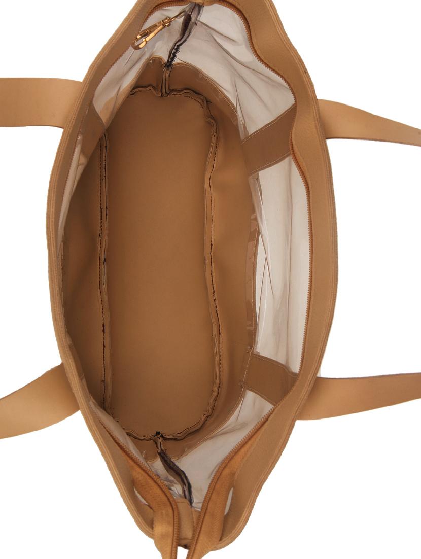 tan leatherette (pu) combo tote - 15443664 - Standard Image - 4