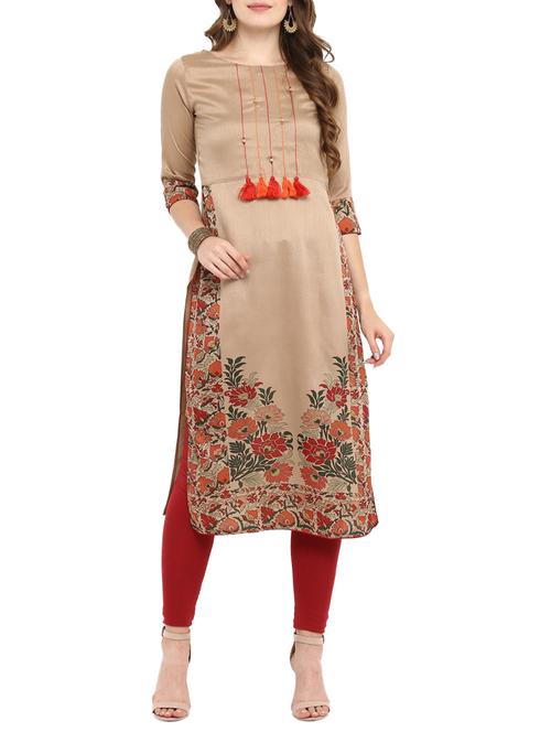 women's straight kurta - 15443726 - Standard Image - 0