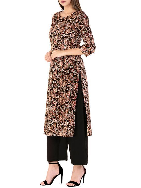 straight kalamkari kurta - 15447740 - Standard Image - 1