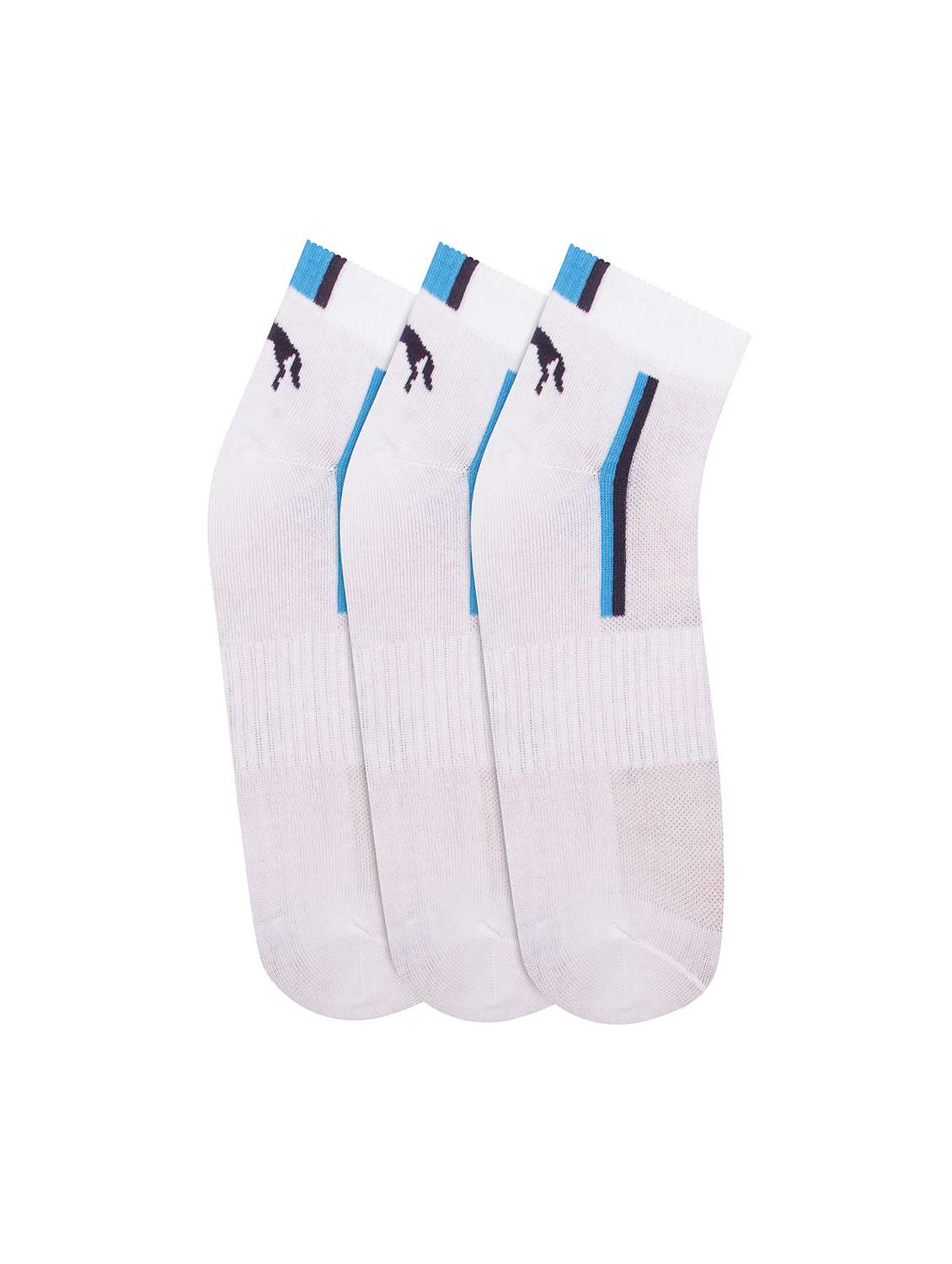 white cotton ankle length socks
