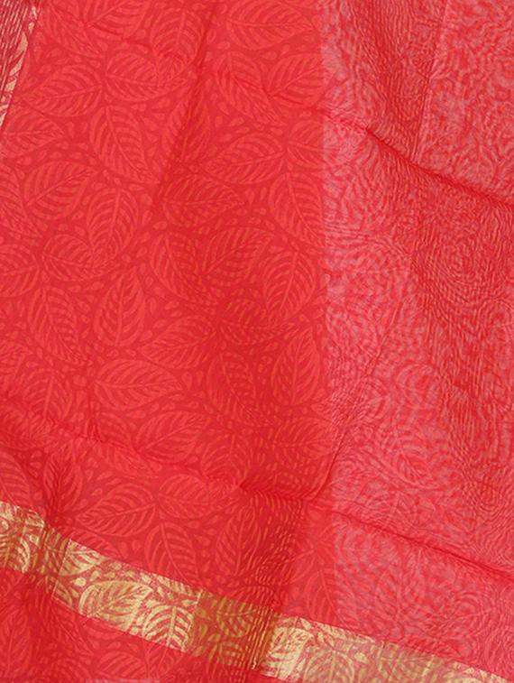 red chanderi dupatta - 15456938 -  Standard Image - 1