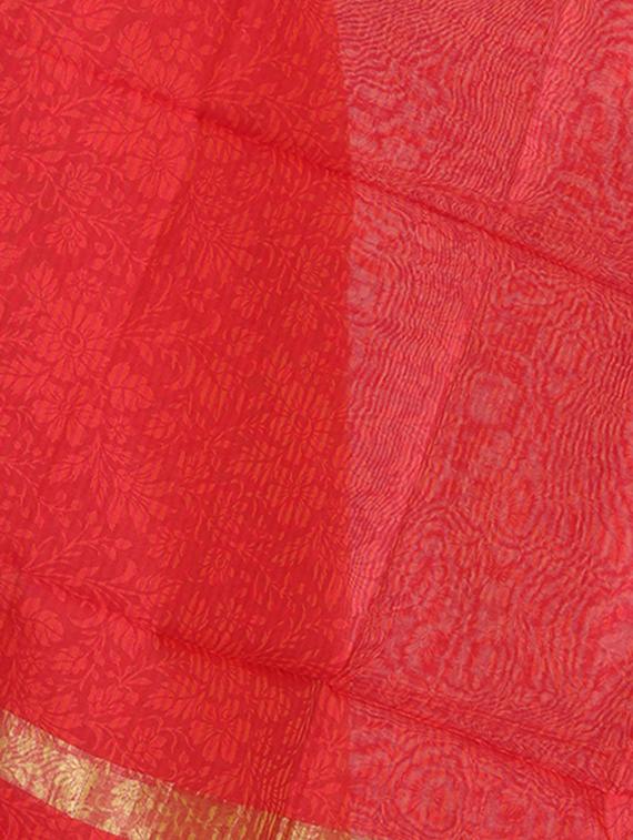 orange chanderi dupatta - 15456947 - Standard Image - 1