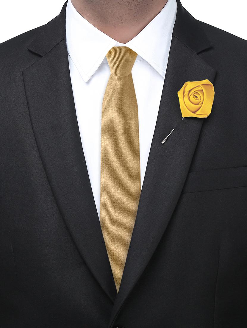 yellow micro fibre lapelpin - 15465933 - Standard Image - 1