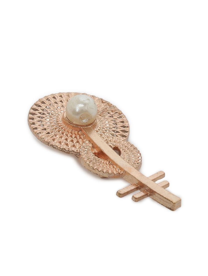 rose gold metal brooch - 15465976 - Standard Image - 1