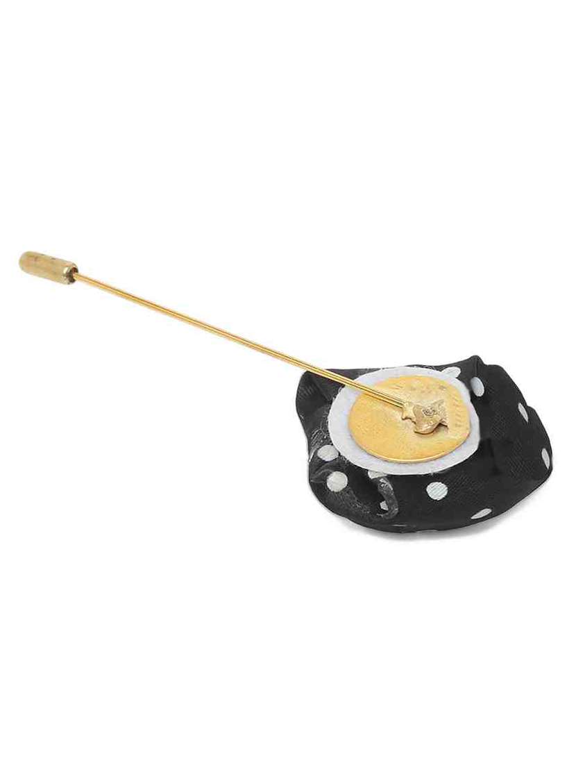 black micro fibre lapelpin - 15465986 - Standard Image - 1