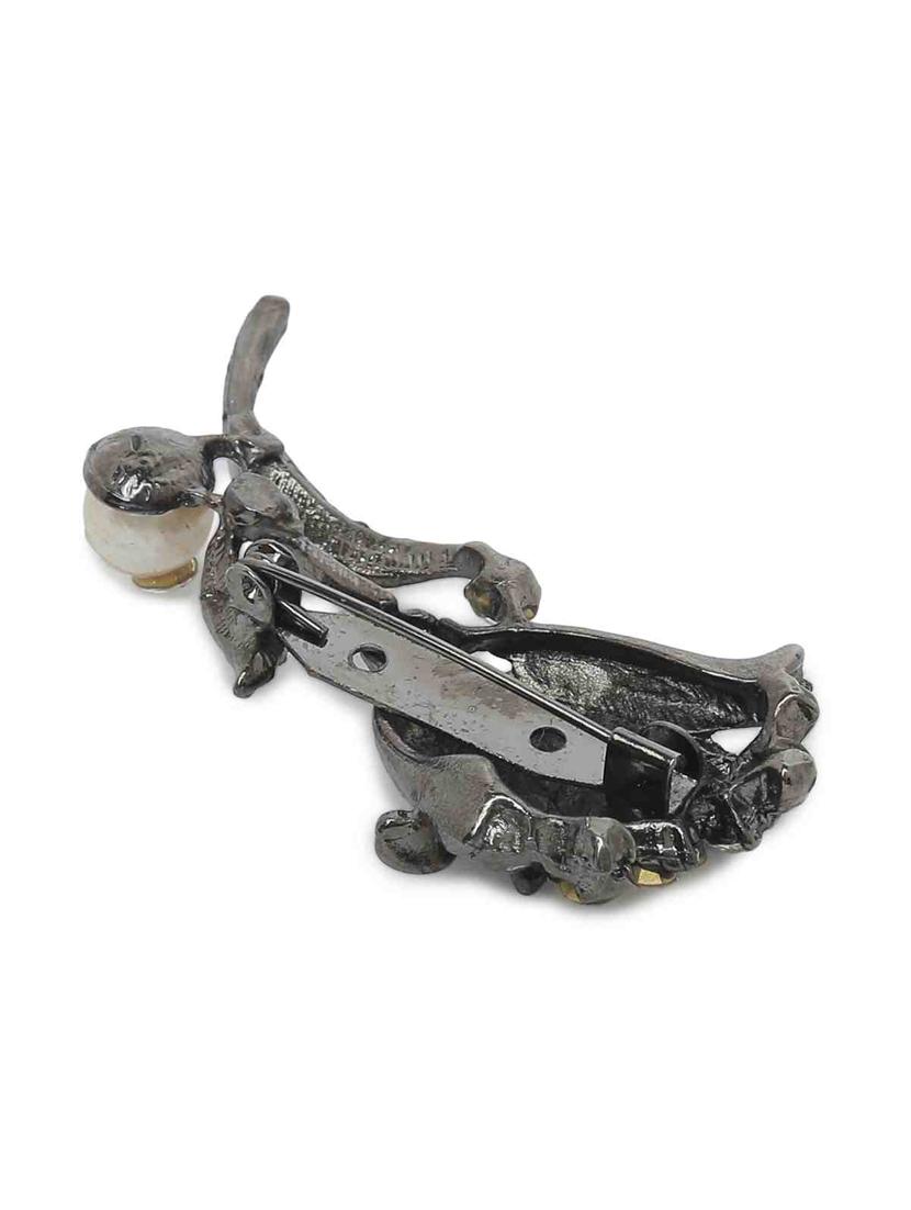 black metal brooch - 15465994 - Standard Image - 1