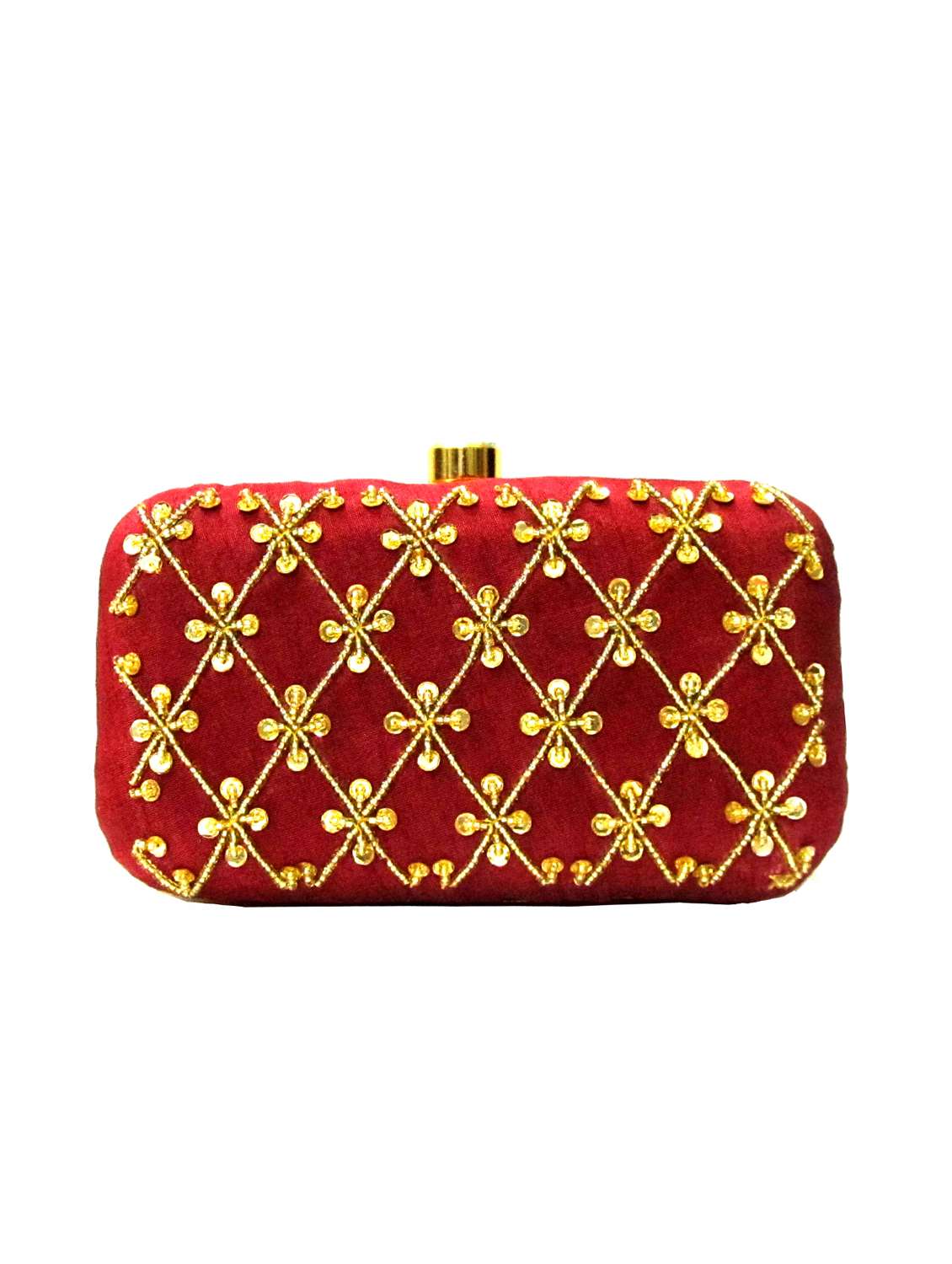 maroon velvet box clutch