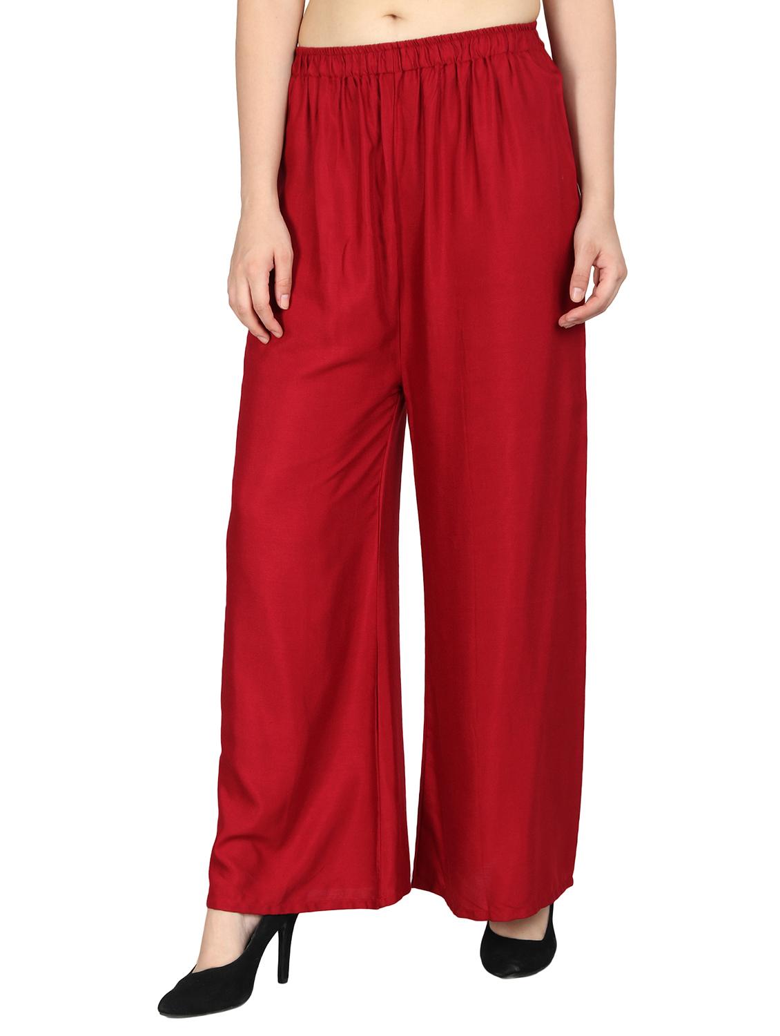high waist straight palazzo - 15466497 - Standard Image - 1