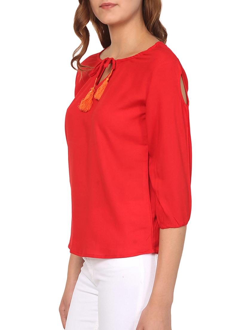 tassel tie-up cutout detail top - 15466728 -  Standard Image - 1