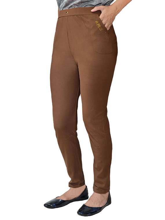 high waist embellished jegging - 15467097 -  Standard Image - 1