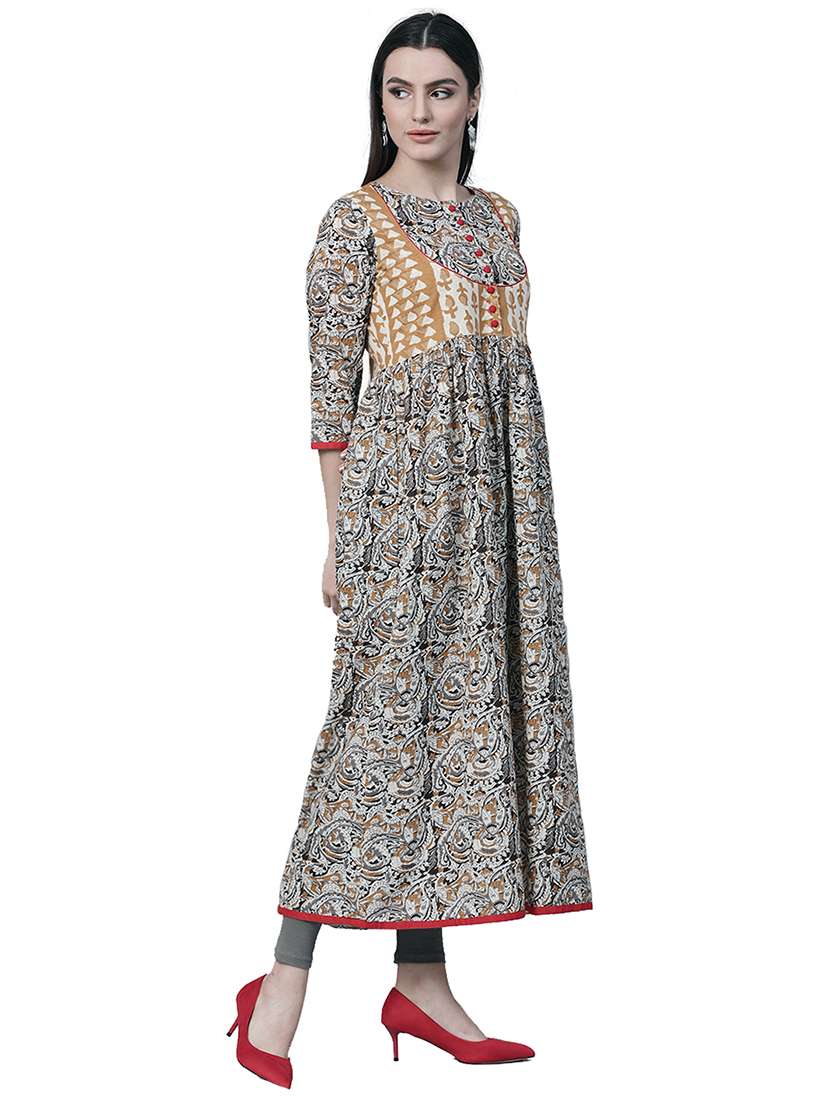 flared printed kurta - 15468436 - Standard Image - 1