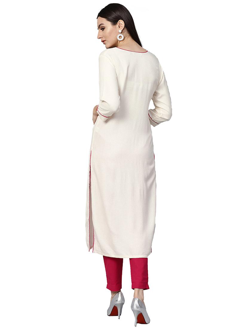 embroidered kurta pant set - 15468447 -  Standard Image - 1