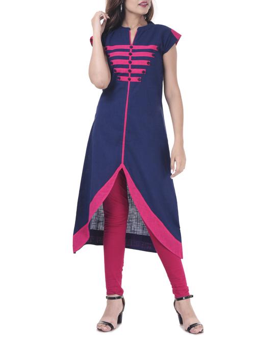 women's asymmetric kurta - 15472823 -  Standard Image - 0