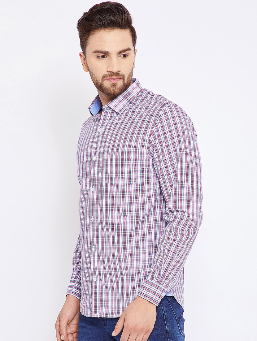 red cotton casual shirt - 15473194 - Standard Image - 1