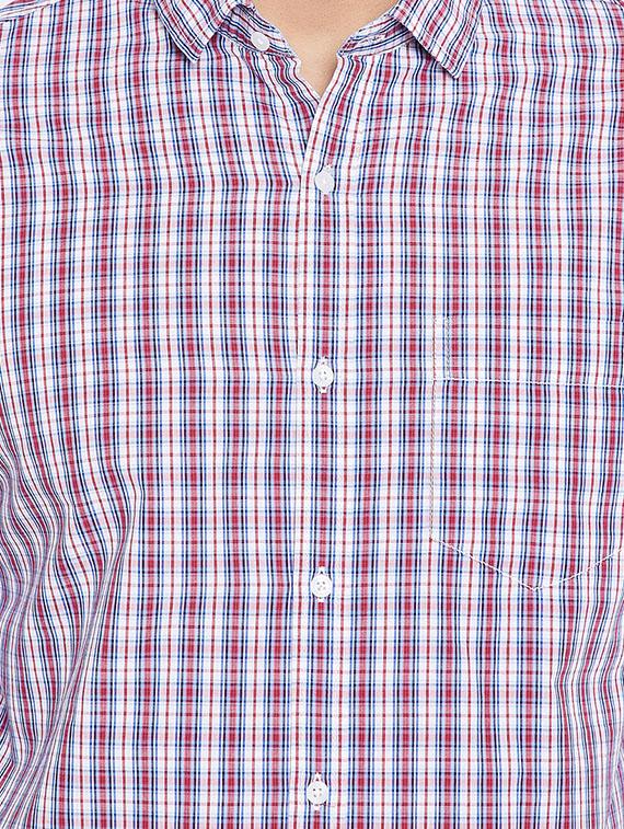 red cotton casual shirt - 15473194 - Standard Image - 4