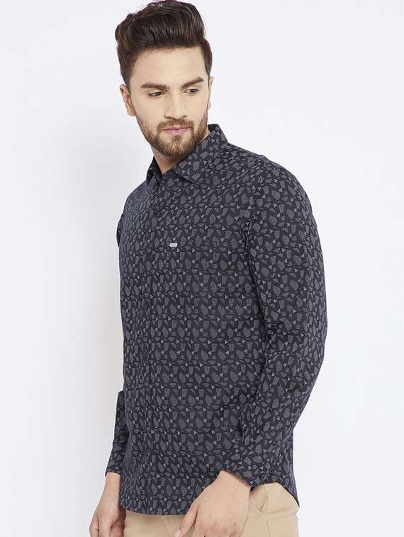 black cotton casual shirt - 15473213 -  Standard Image - 1