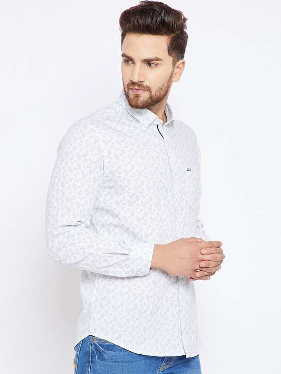 white cotton casual shirt - 15473214 -  Standard Image - 1