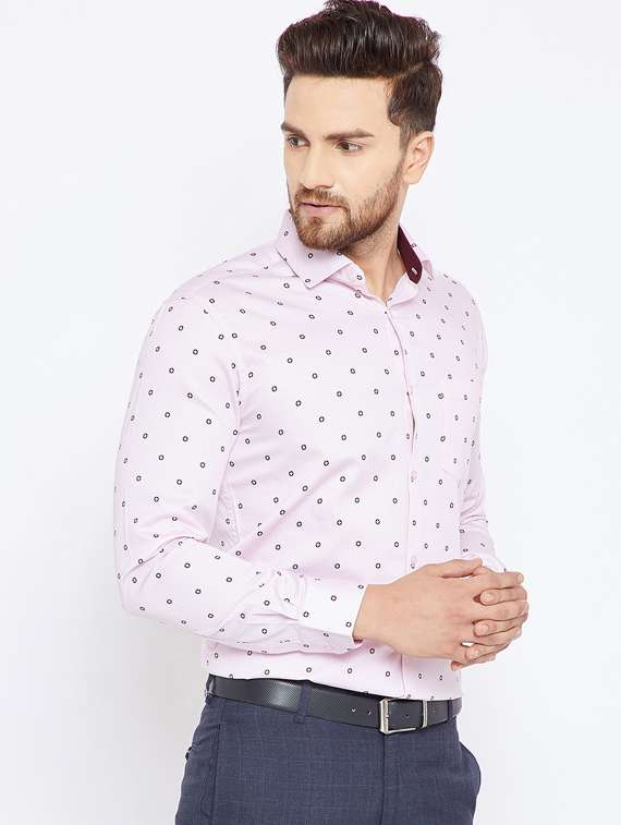 pink cotton casual shirt - 15473220 -  Standard Image - 1