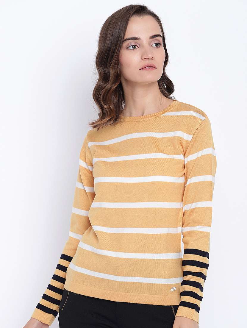 striped woolen pullover