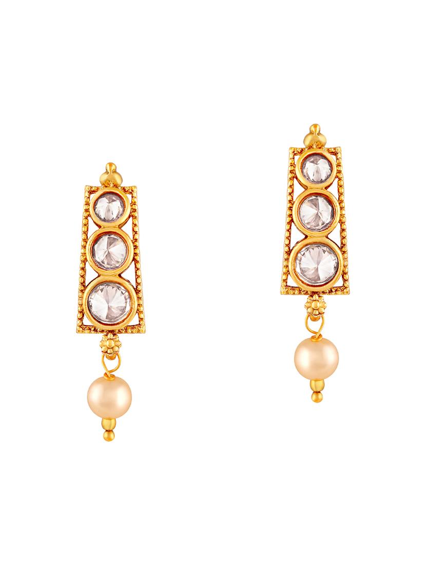 gold tone necklace & earrings set - 15476976 - Standard Image - 1