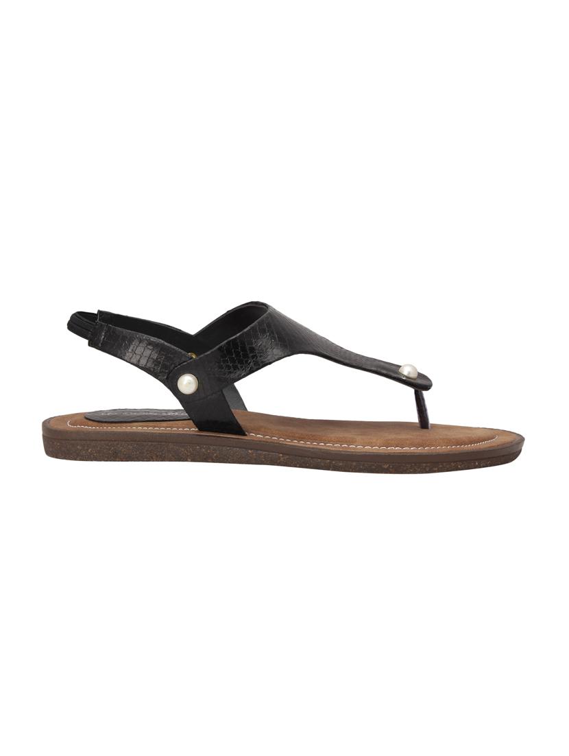 black back strap sandals - 15477231 -  Standard Image - 1