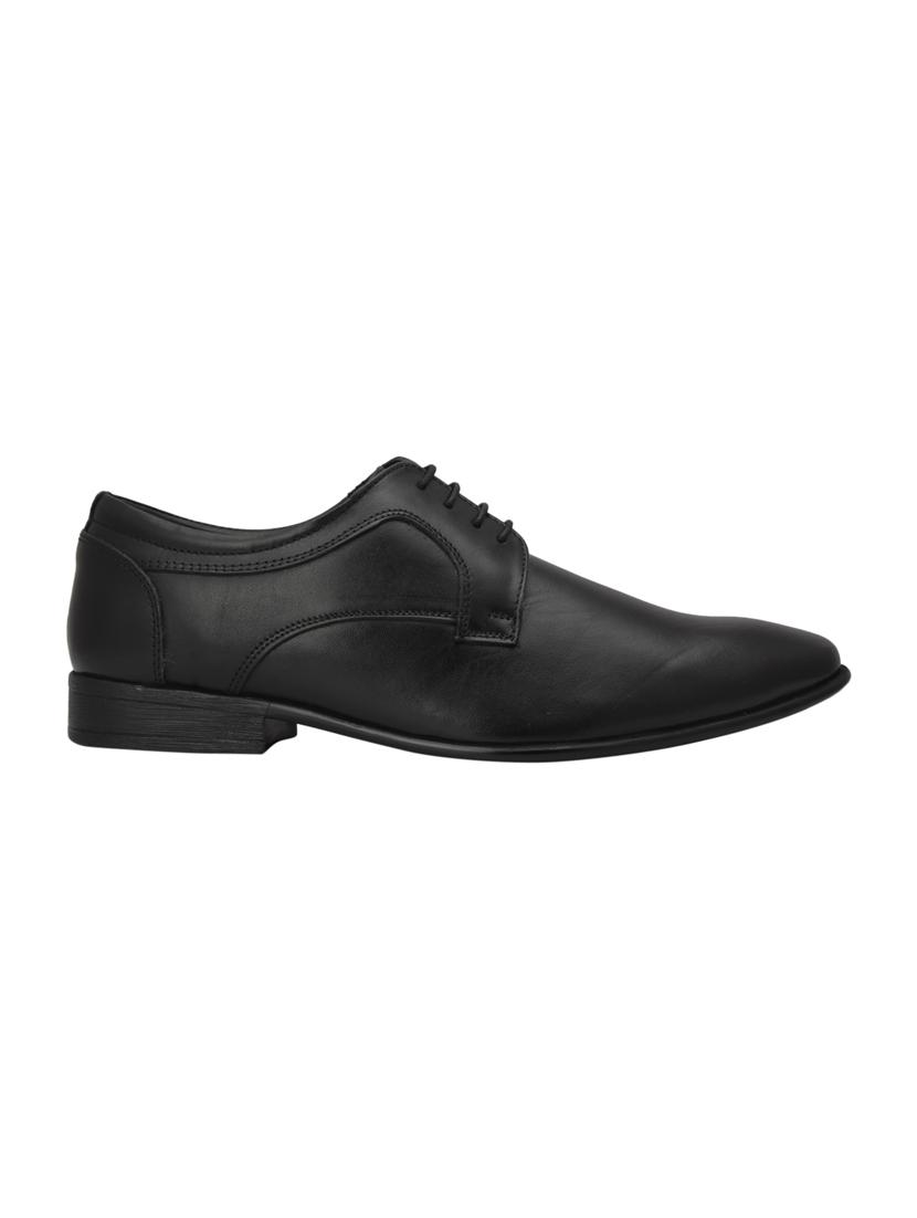 black leather lace-up derbys - 15477308 - Standard Image - 1