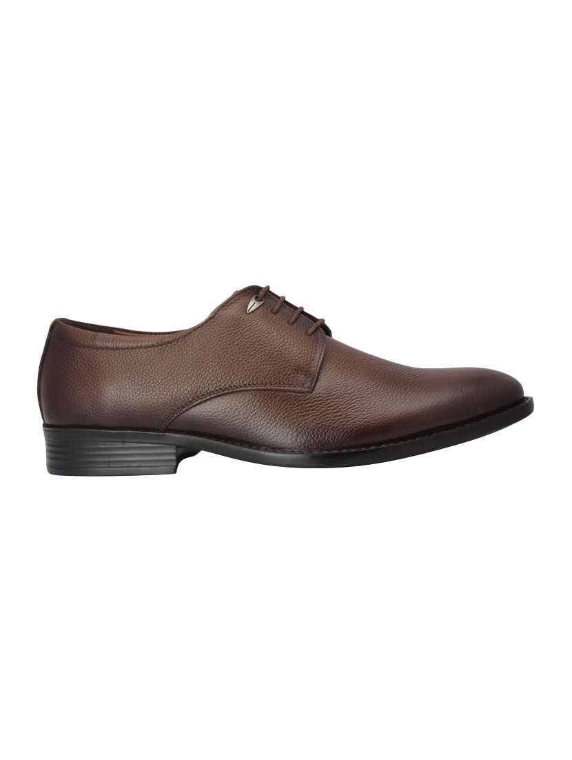 brown leather lace-up derbys - 15477311 -  Standard Image - 1