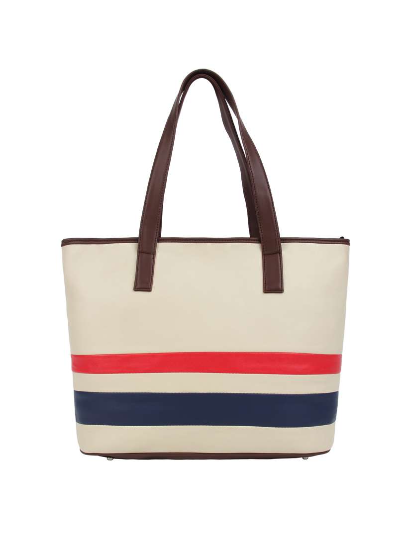 white leatherette (pu) handbag