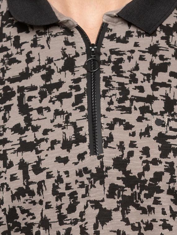 grey cotton all over print t-shirt - 15480471 - Standard Image - 4