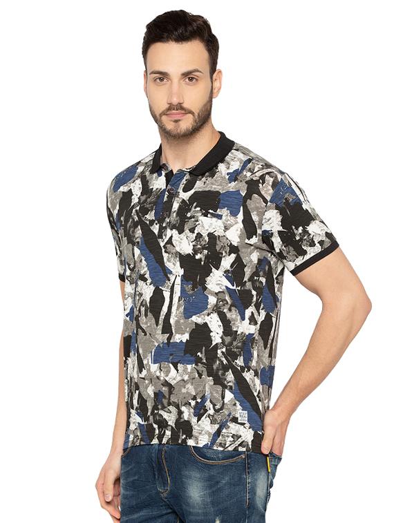 multi colored cotton all over print t-shirt - 15480480 - Standard Image - 1