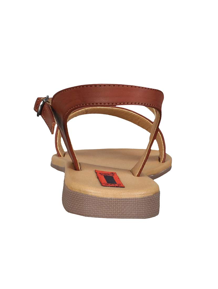 brown back strap sandals - 15481146 - Standard Image - 1