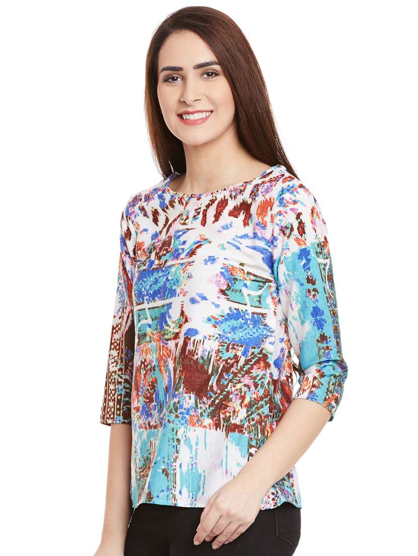 abstract print regular top - 15482694 -  Standard Image - 1
