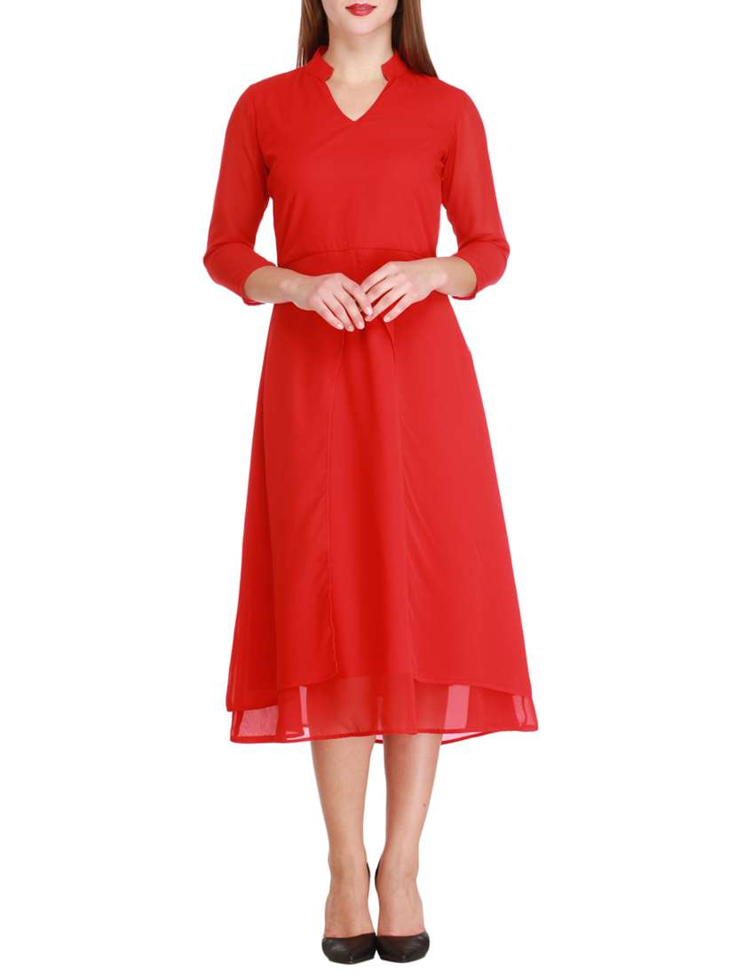 layered skirt a-line dress