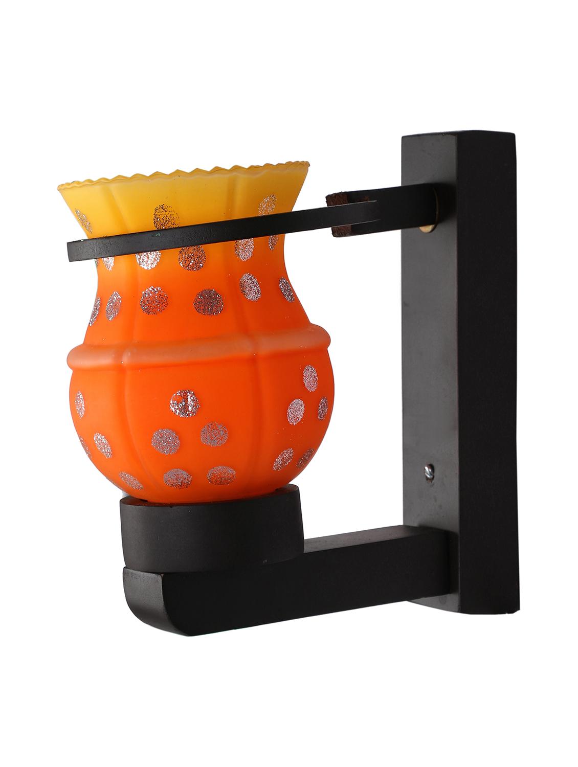 new designer hand decorative colorful glass wall lamp light with stylish wooden fitting new-el49 - 15489663 - Standard Image - 1