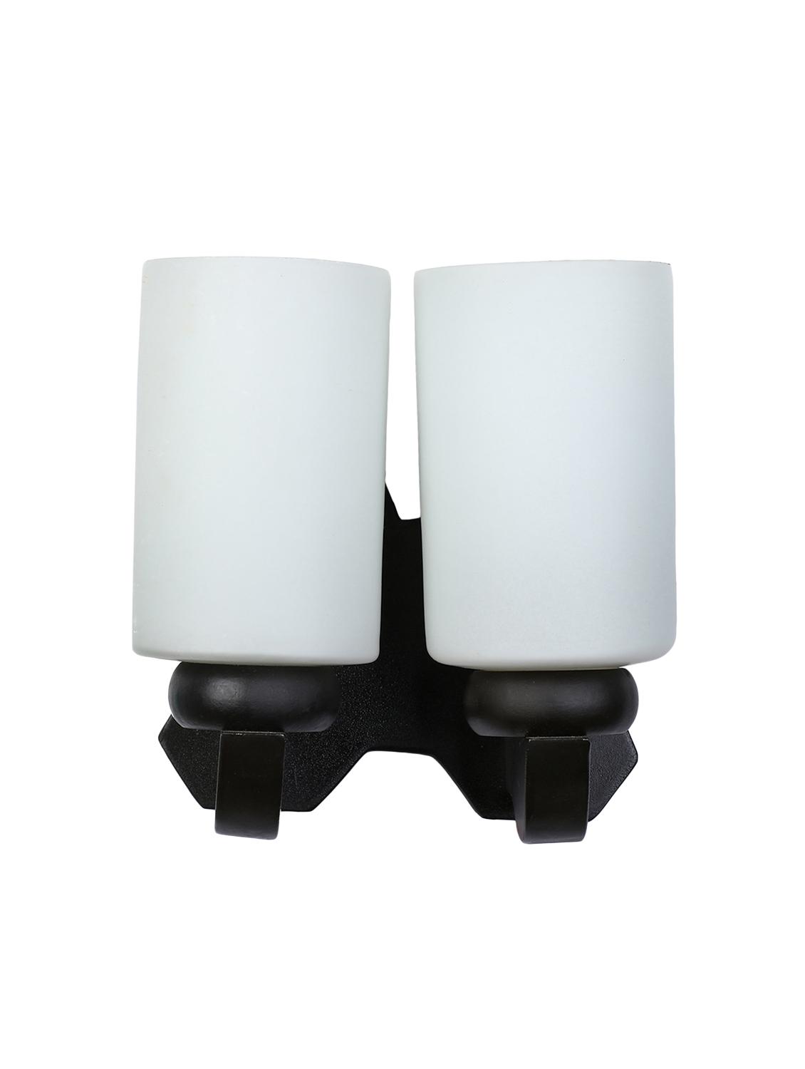new stylish twins hand decorative colorful glass wall lamp light with royal wooden fitting dn-2wa11 - 15489689 -  Standard Image - 1