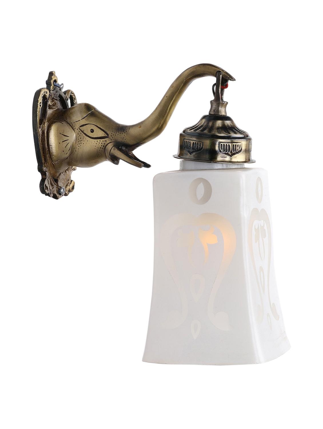 wall lamp light with hand decorated glass ornaments with colorfull chips & beeds for magicel & romantic in effect-ew39 - 15489754 - Standard Image - 1