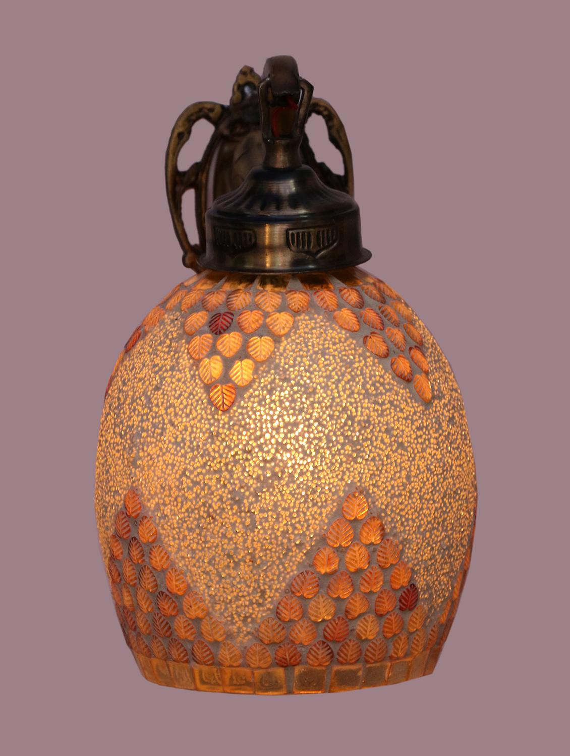 stylish hand decorative colorful glass wall lamp light with elephant shape fitting ( set of two )ew-el86 - 15489823 -  Standard Image - 1