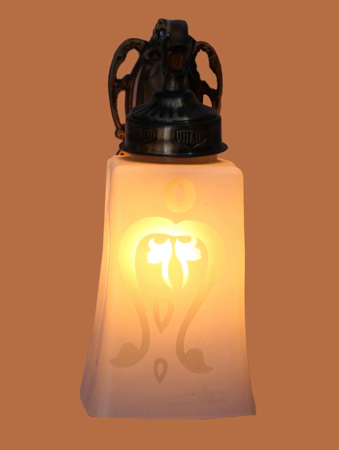 stylish hand decorative colorful glass wall lamp light with elephant shape fitting ( set of two )ew-el96 - 15489833 - Standard Image - 1