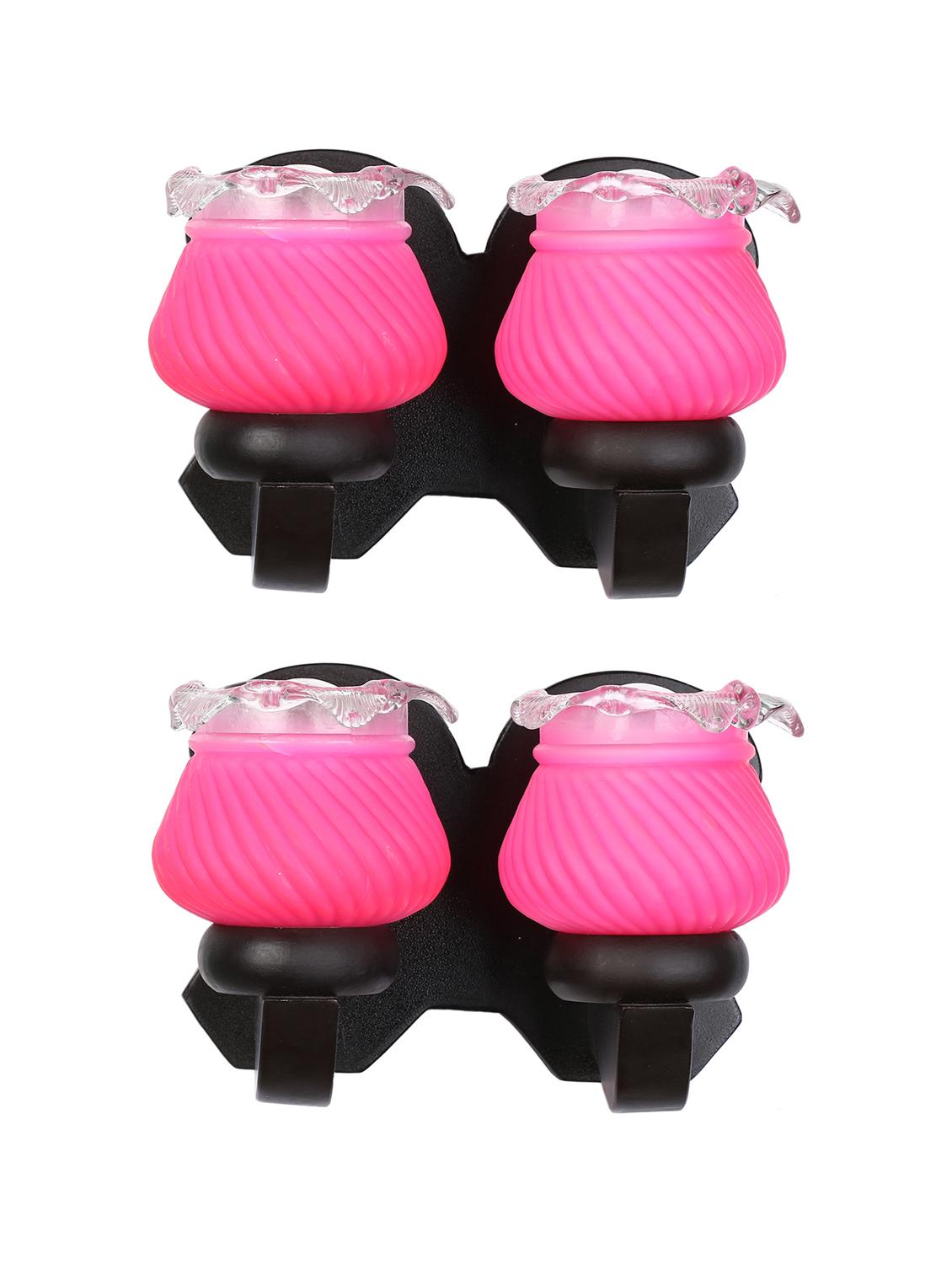 stylish twins hand decorative colorful glass wall lamp light with royal wooden fitting (set of two) dn-2wa153 - 15489871 - Standard Image - 1