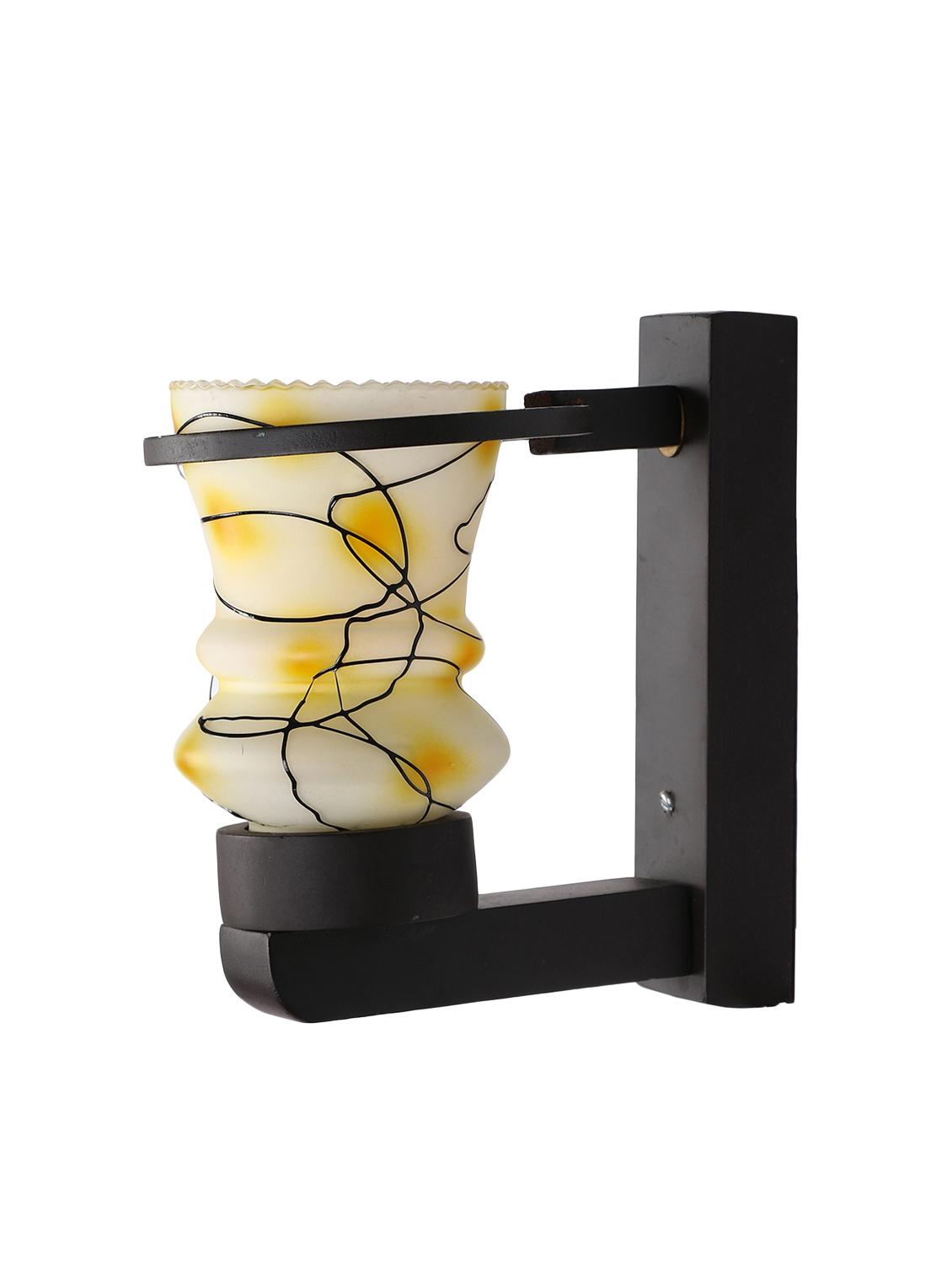 designer hand decorative colorful glass wall lamp light with stylish wooden fitting ( set of four )-el99 - 15489899 - Standard Image - 4