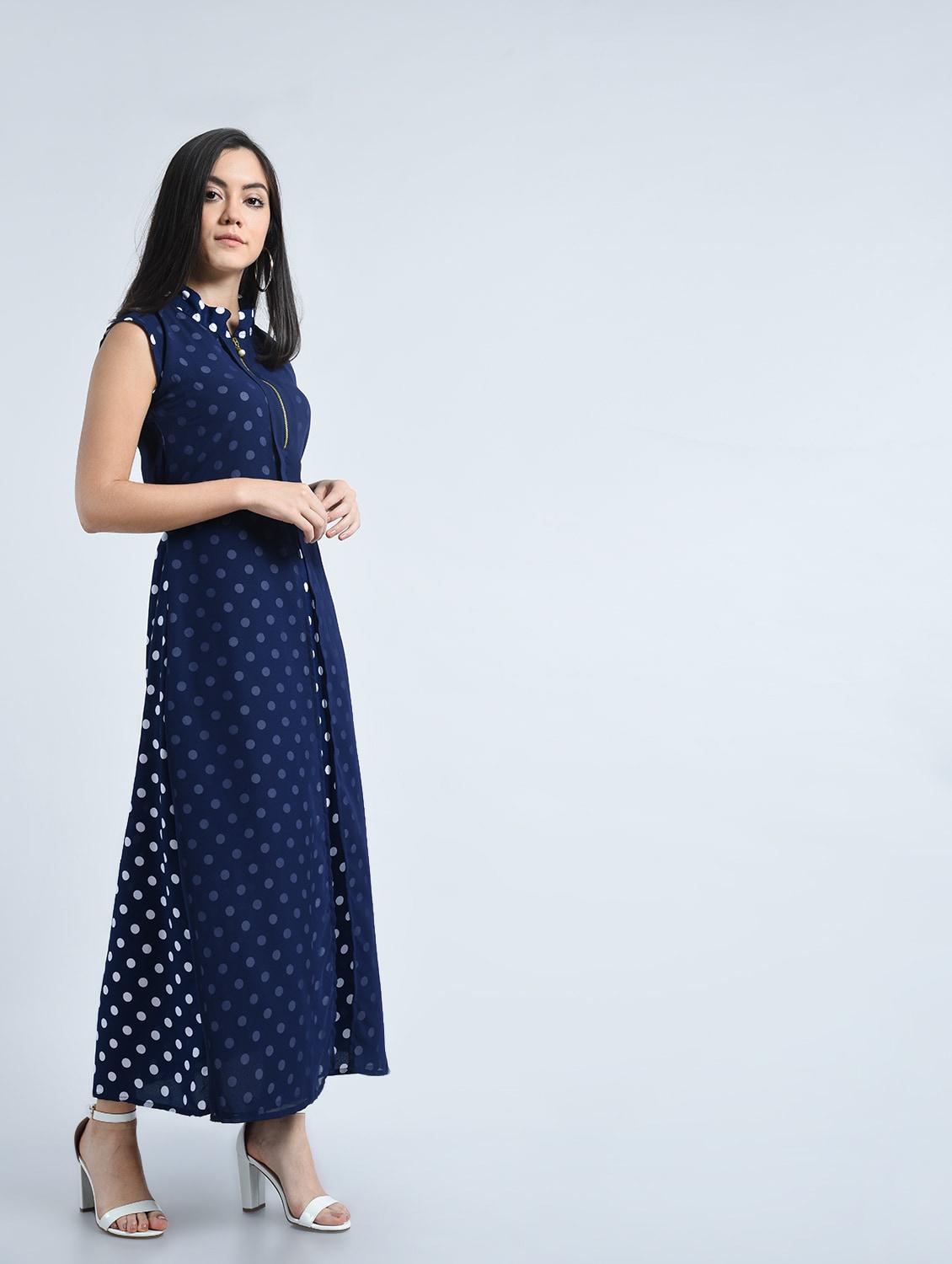 women's polka dots layered dress - 15491179 - Zoom Image - 0
