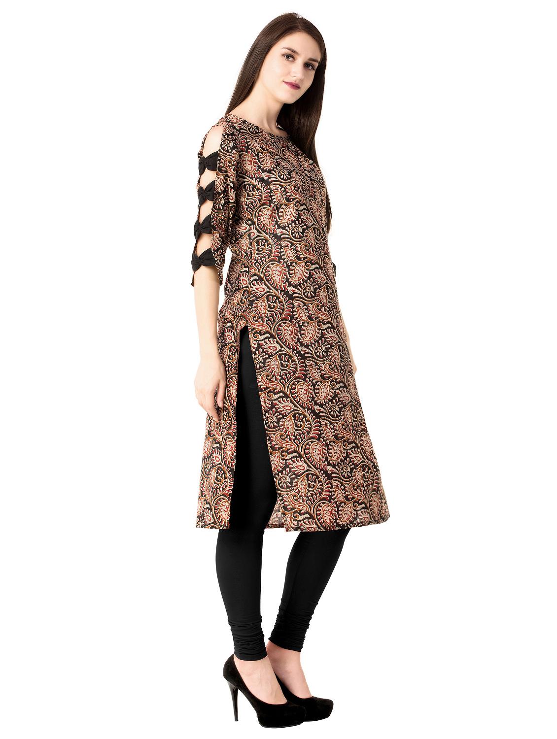 kalamkari straight kurta - 15493092 - Standard Image - 1