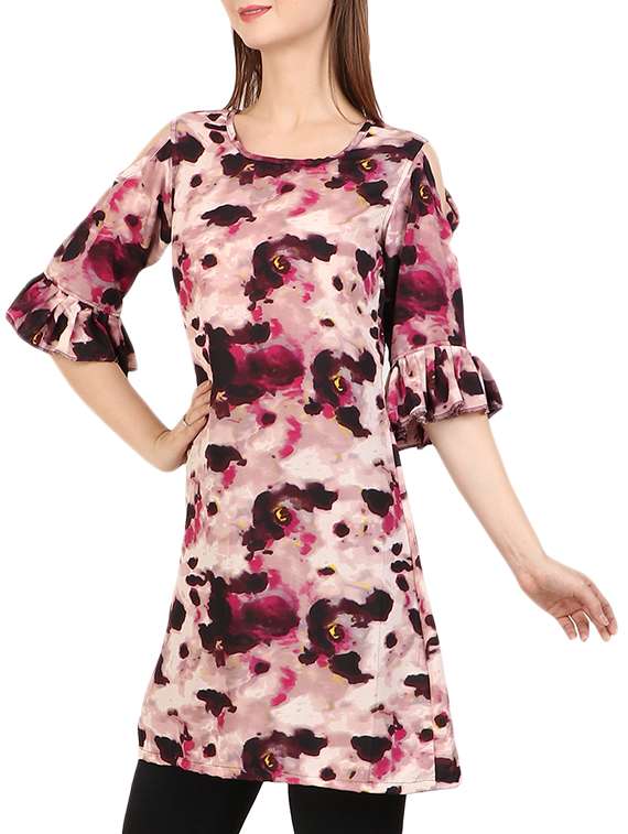 A-line Printed Kurti - 15493748 -  Standard Image - 1