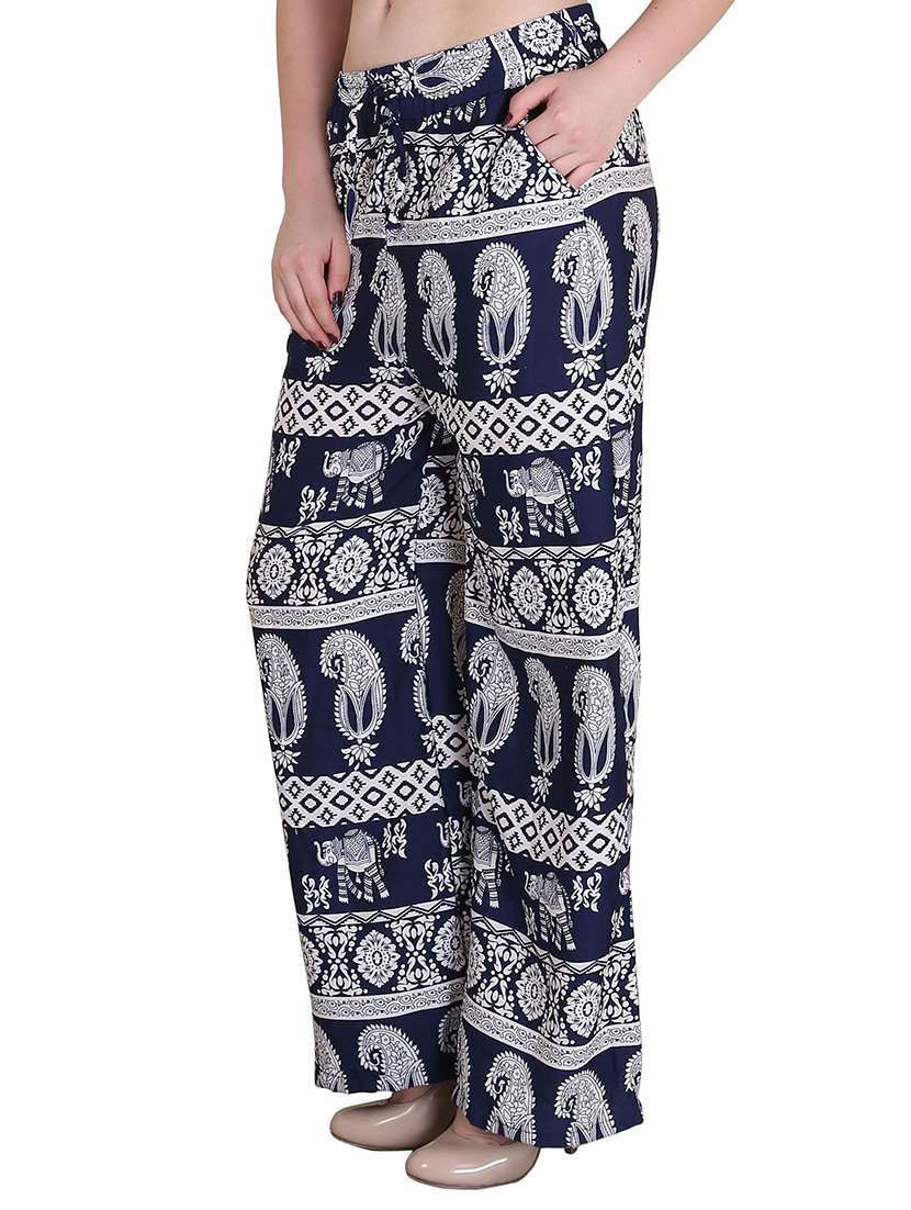 paisley print straight palazzo - 15493817 -  Standard Image - 1