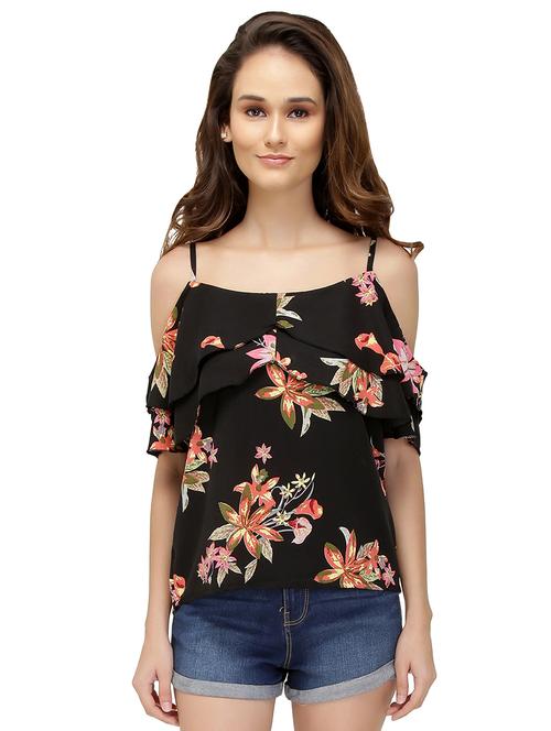 women's layered shoulder strap top - 15496680 - Standard Image - 0