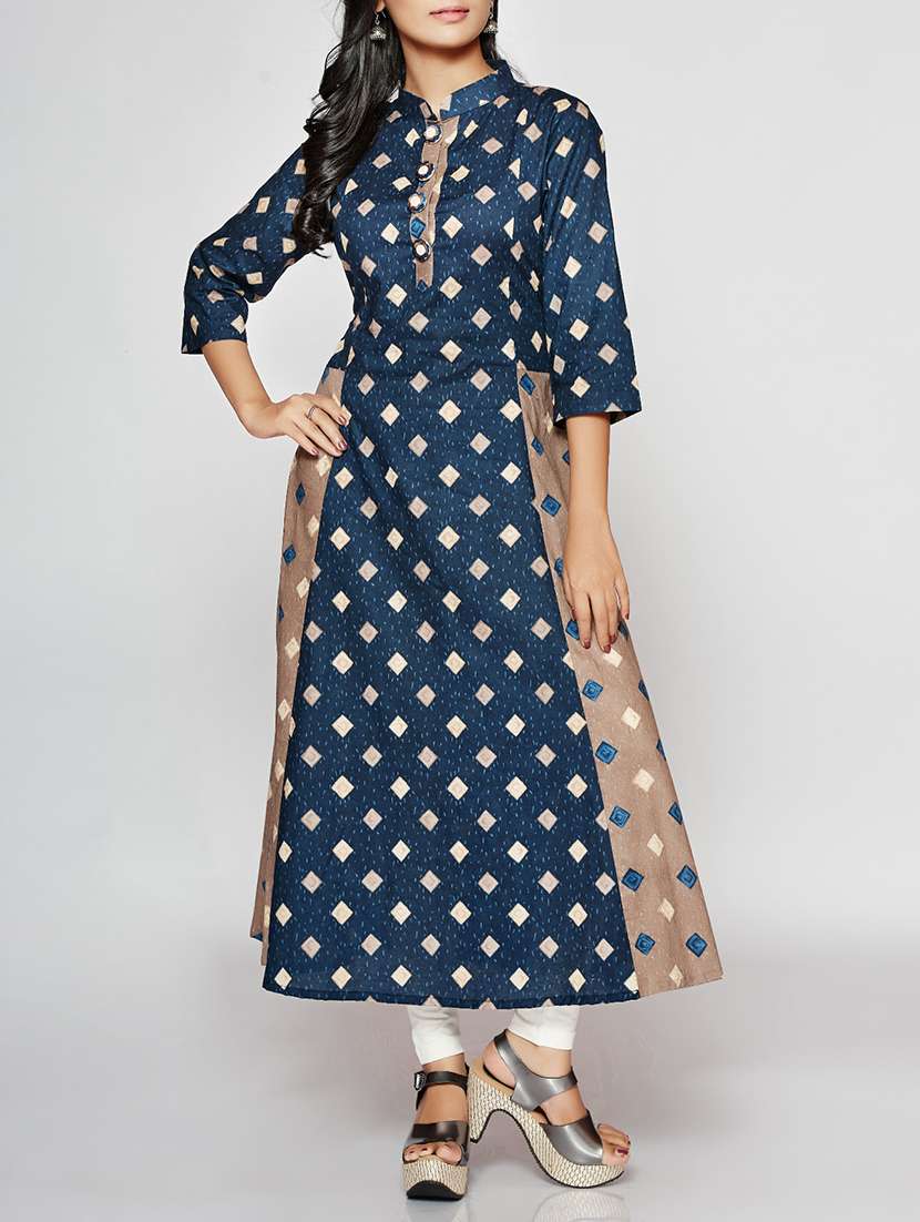printed a-line kurta