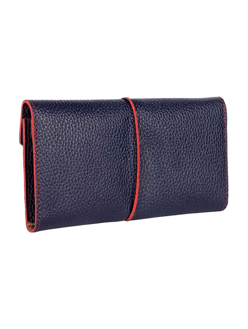 blue leatherette (pu wallet - 15498608 -  Standard Image - 1