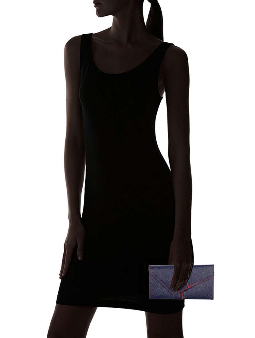 blue leatherette (pu wallet - 15498608 -  Standard Image - 4